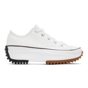 NEW Converse Unisex Run Star Hike Low Top White Shoes 168817C SIZE 10 Mens